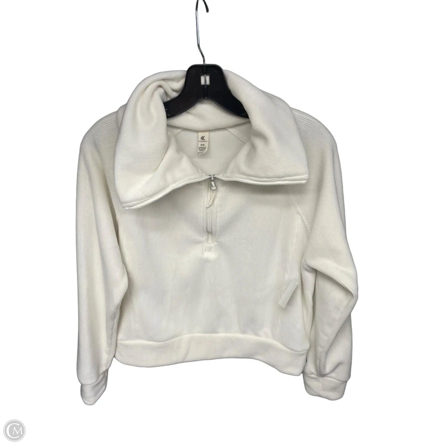 Athletic Jacket By Kyodan In Cream, Size: S