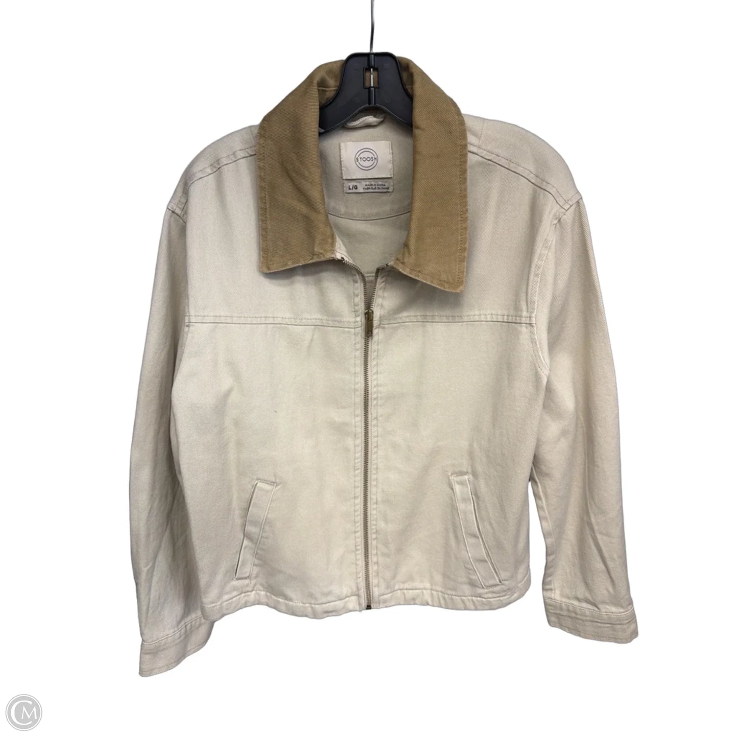 Jacket Denim By Stoosh In Beige, Size: L