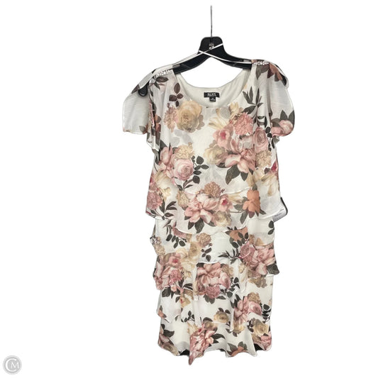 Dress Party Short By Sl Fashions In Floral Print, Size: 10