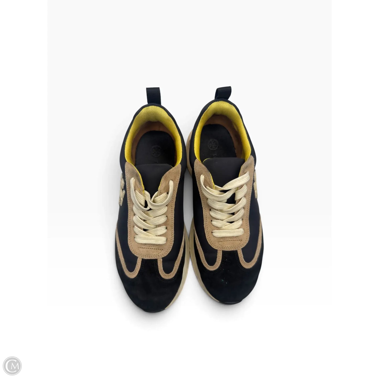 Shoes Designer By Tory Burch In Black & Cream, Size: 7