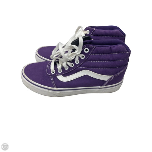 Shoes Sneakers By Vans In Purple, Size: 7