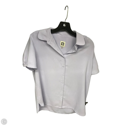 Top Short Sleeve By Anne Klein In Purple, Size: M