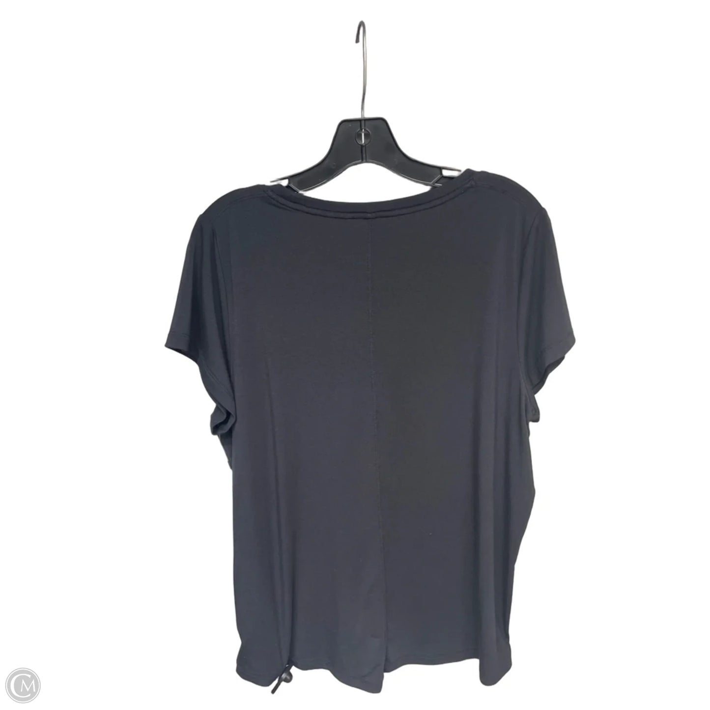 Top Short Sleeve By Athleta In Black, Size: L