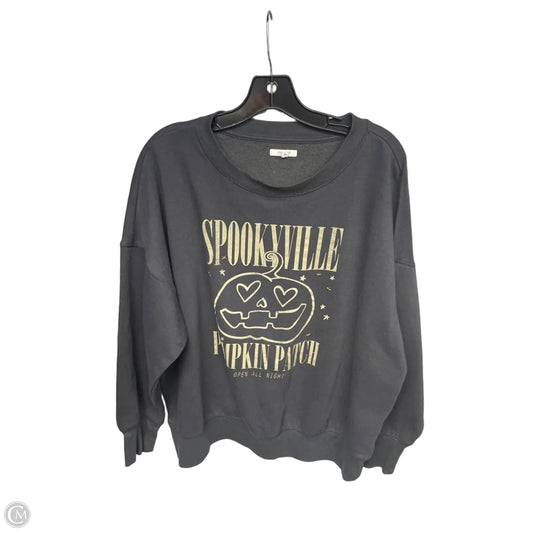 Sweatshirt Crewneck By Maurices In Grey, Size: Xl
