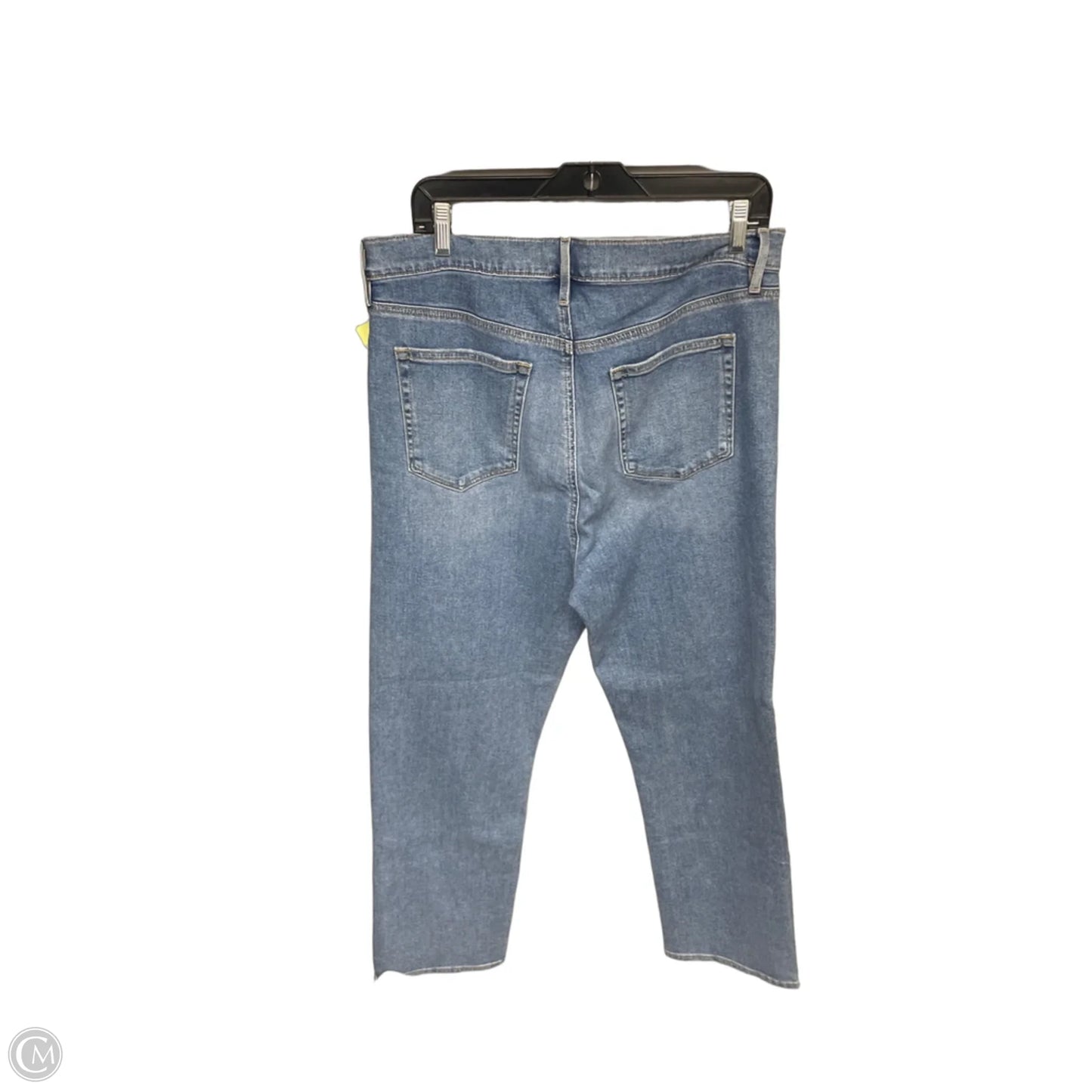 Jeans Straight By Loft In Blue Denim, Size: 14