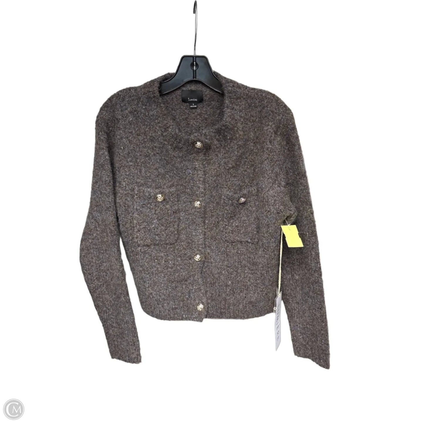 Cardigan By Lumiere In Brown, Size: S