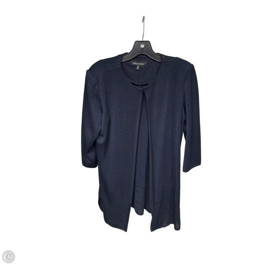Cardigan By Ming Wang In Navy, Size: M