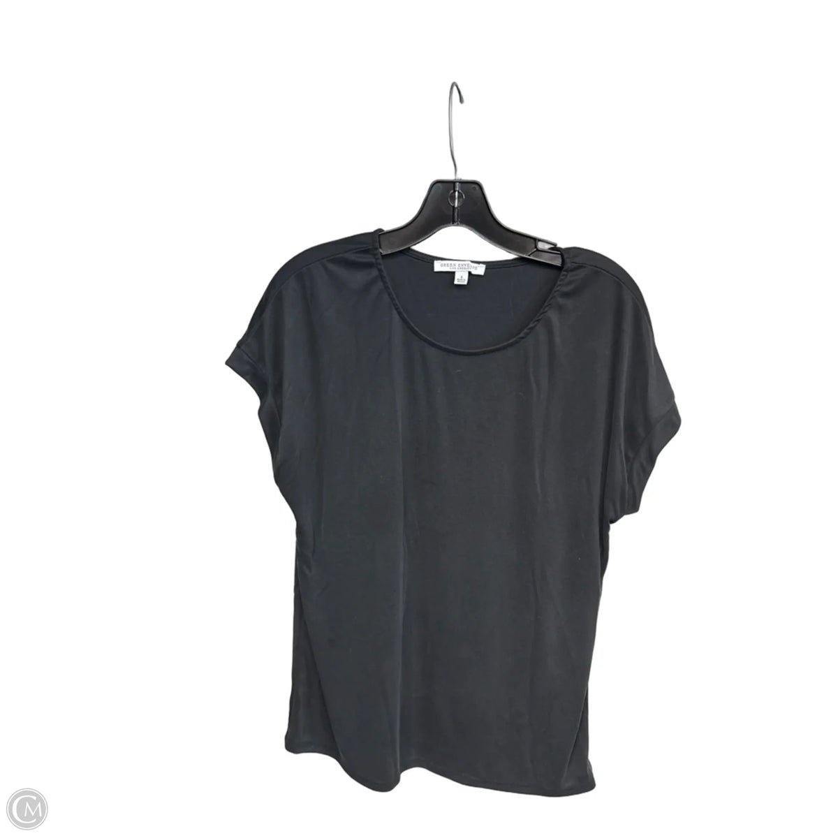 Top Short Sleeve Basic By Green Envelope In Black, Size: L