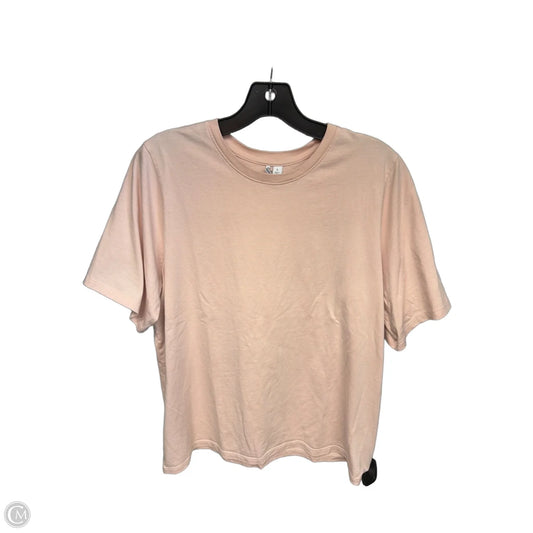 Top Short Sleeve Basic By Nordstrom In Pink, Size: L