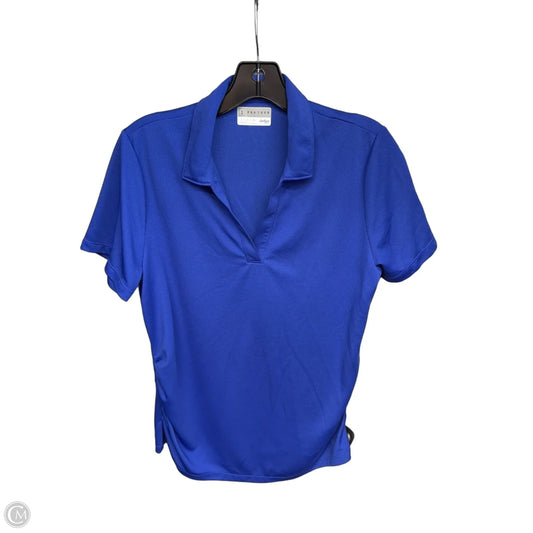 Athletic Top Short Sleeve By Pga Tour In Blue, Size: L