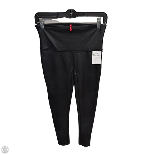 Athletic Leggings By Spanx In Black, Size: L