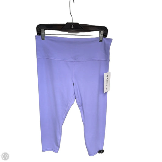 Athletic Capris By Athleta In Purple, Size: L