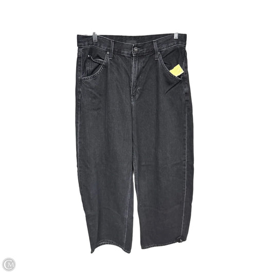 Jeans Wide Leg By Uniqlo In Black, Size: 8