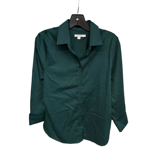 Top Long Sleeve By Chicos In Green, Size: 4