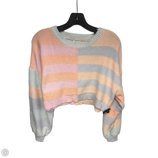 Sweater By Le Lis In Orange & Pink, Size: M