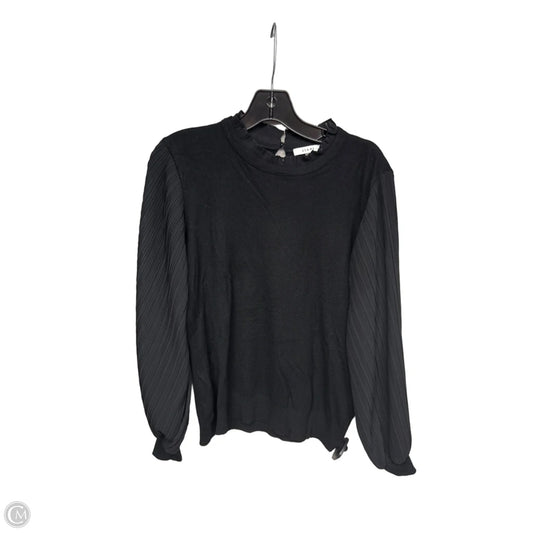 Top Long Sleeve By Sioni In Black, Size: L