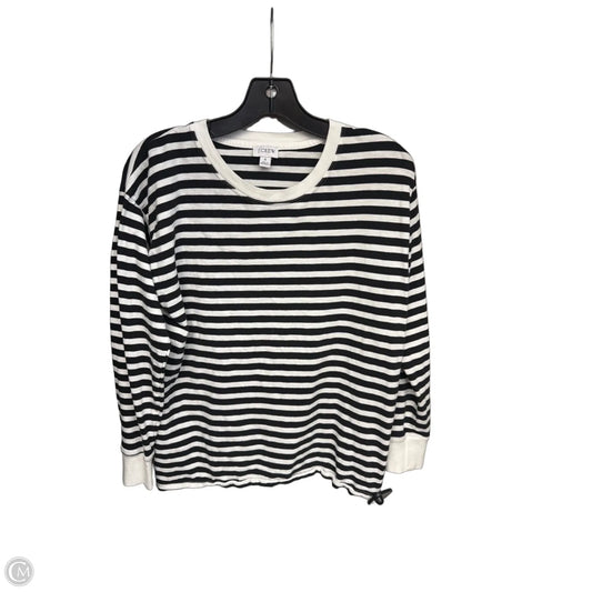 Top Long Sleeve By J. Crew In Black & White, Size: S