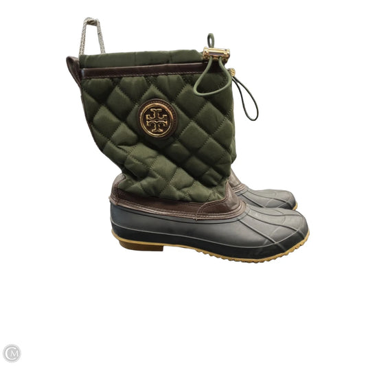 Boots Designer By Tory Burch In Green, Size: 9