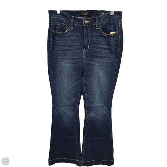 Jeans Flared By Judy Blue In Blue Denim, Size: 10