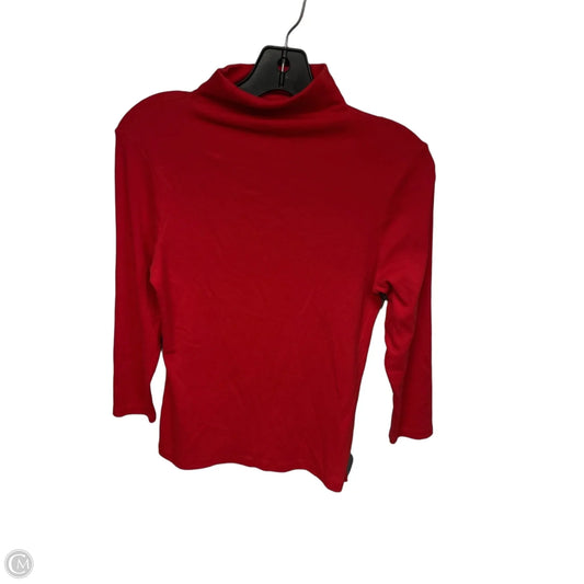 Top 3/4 Sleeve Basic By Nordstrom In Red, Size: M