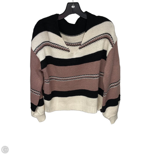 Sweater By Clothes Mentor In Striped Pattern, Size: M