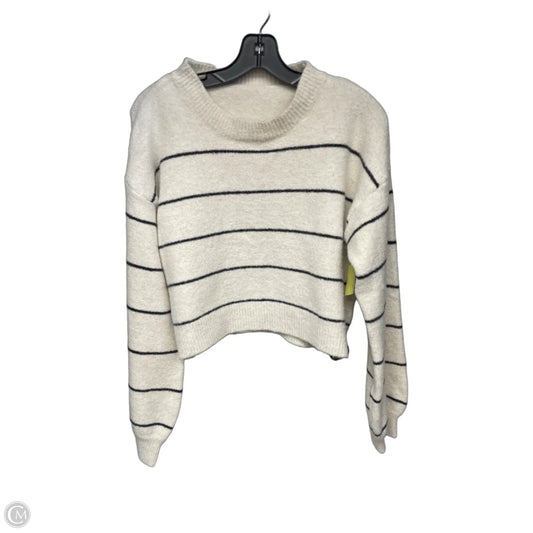 Sweater By Clothes Mentor In Cream, Size: L
