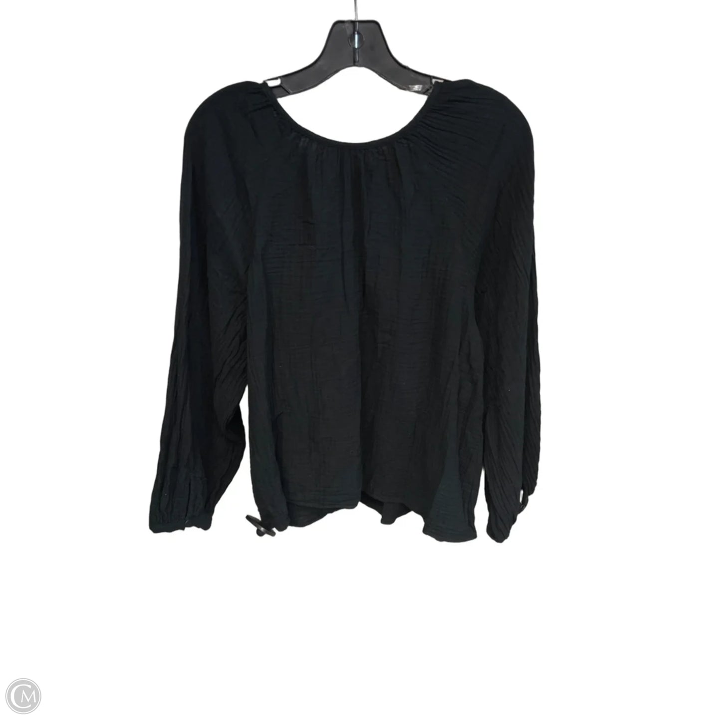 Top Long Sleeve By Universal Thread In Black, Size: M