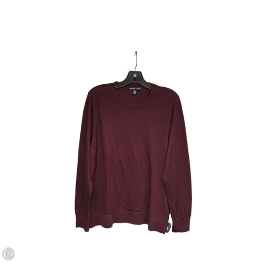 Top Long Sleeve By Katherine Barclay In Maroon, Size: Xl