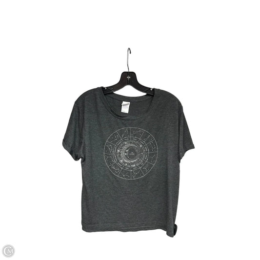 Top Short Sleeve Basic By Stars Above In Grey, Size: L