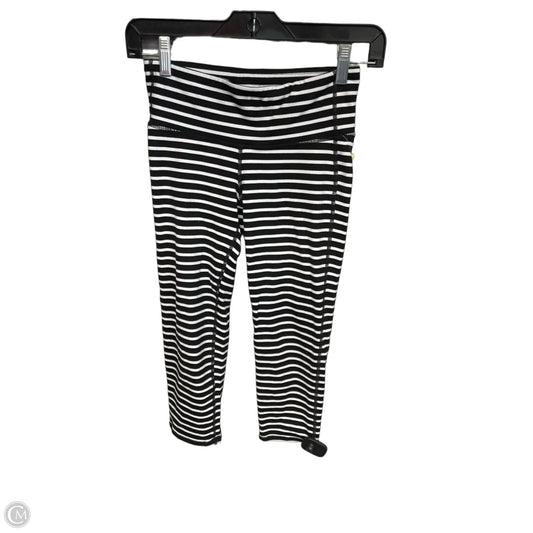 Athletic Capris By Athleta In Black & White, Size: Xs