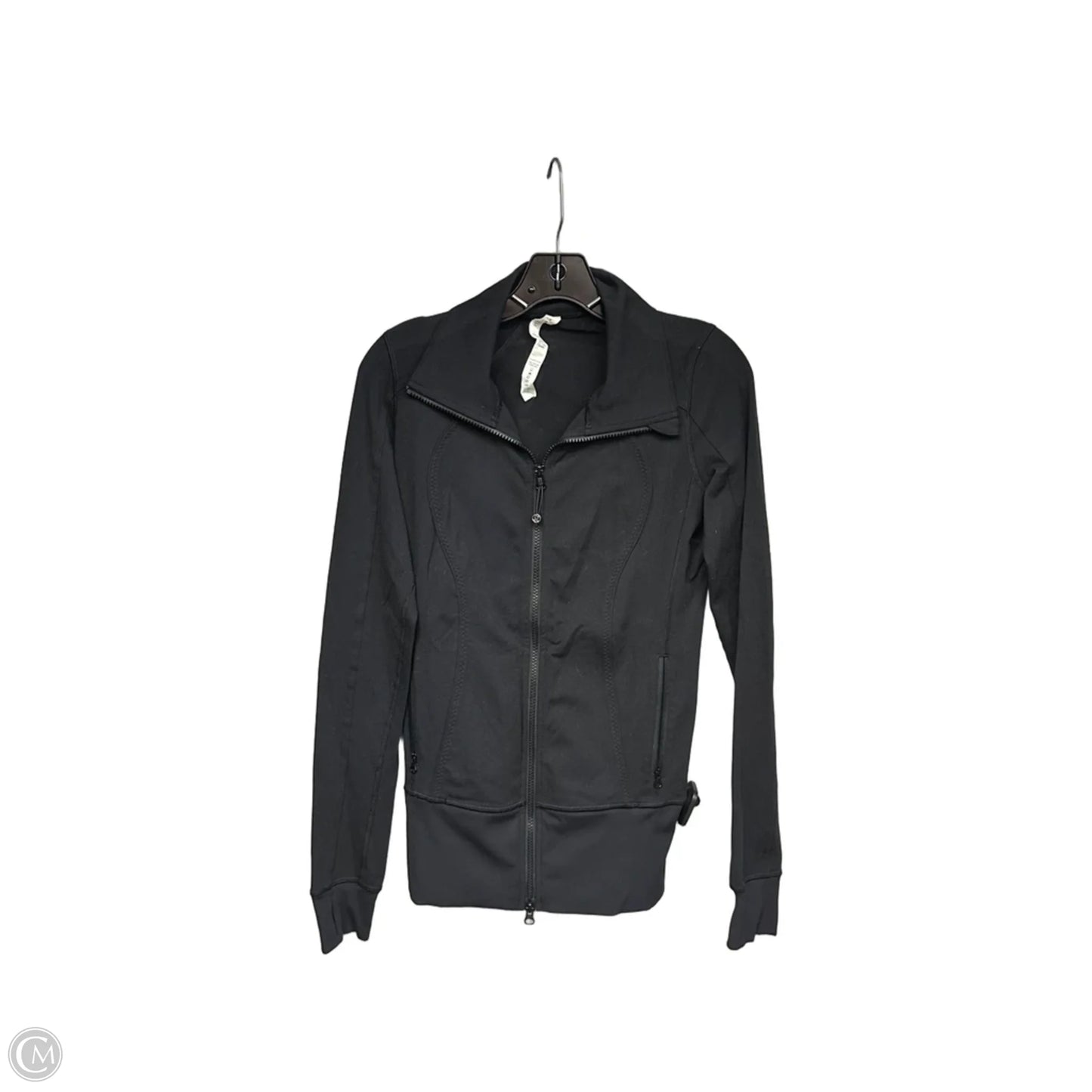 Athletic Jacket By Lululemon In Black, Size: 4