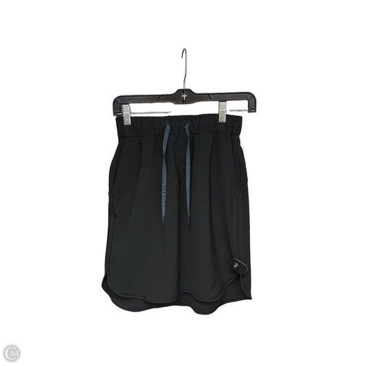 Athletic Skirt By Lululemon In Black, Size: 4