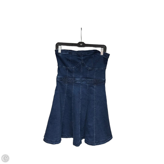 Dress Casual Short By Free People In Blue Denim, Size: M