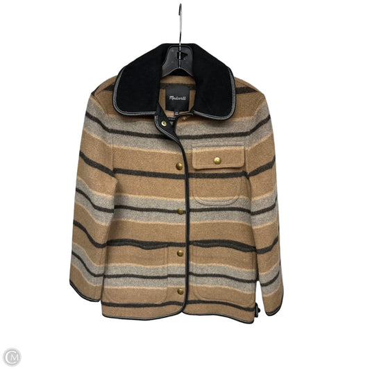 Jacket Shirt By Madewell In Black & Brown, Size: Xxs