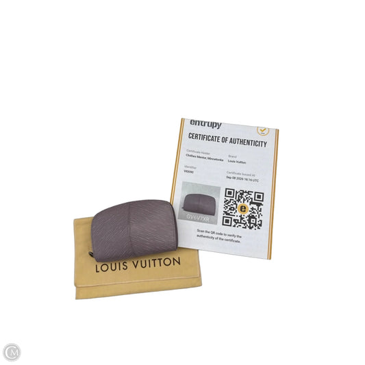 Coin Purse Luxury Designer By Louis Vuitton, Size: Small