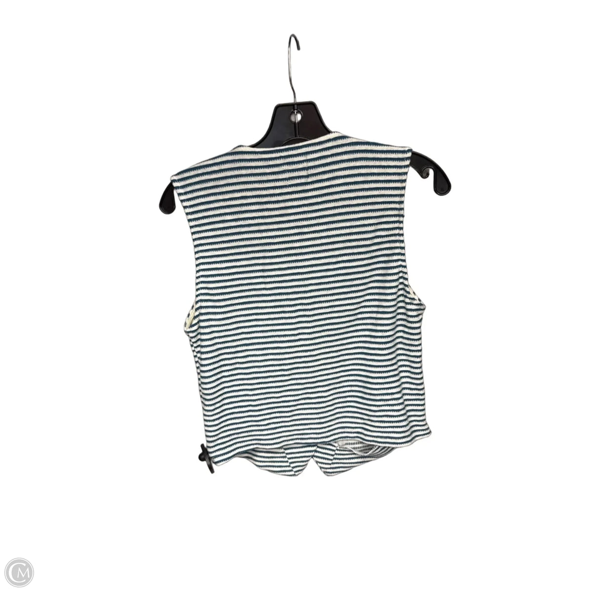 Top Sleeveless By Zara In Blue & Brown, Size: S