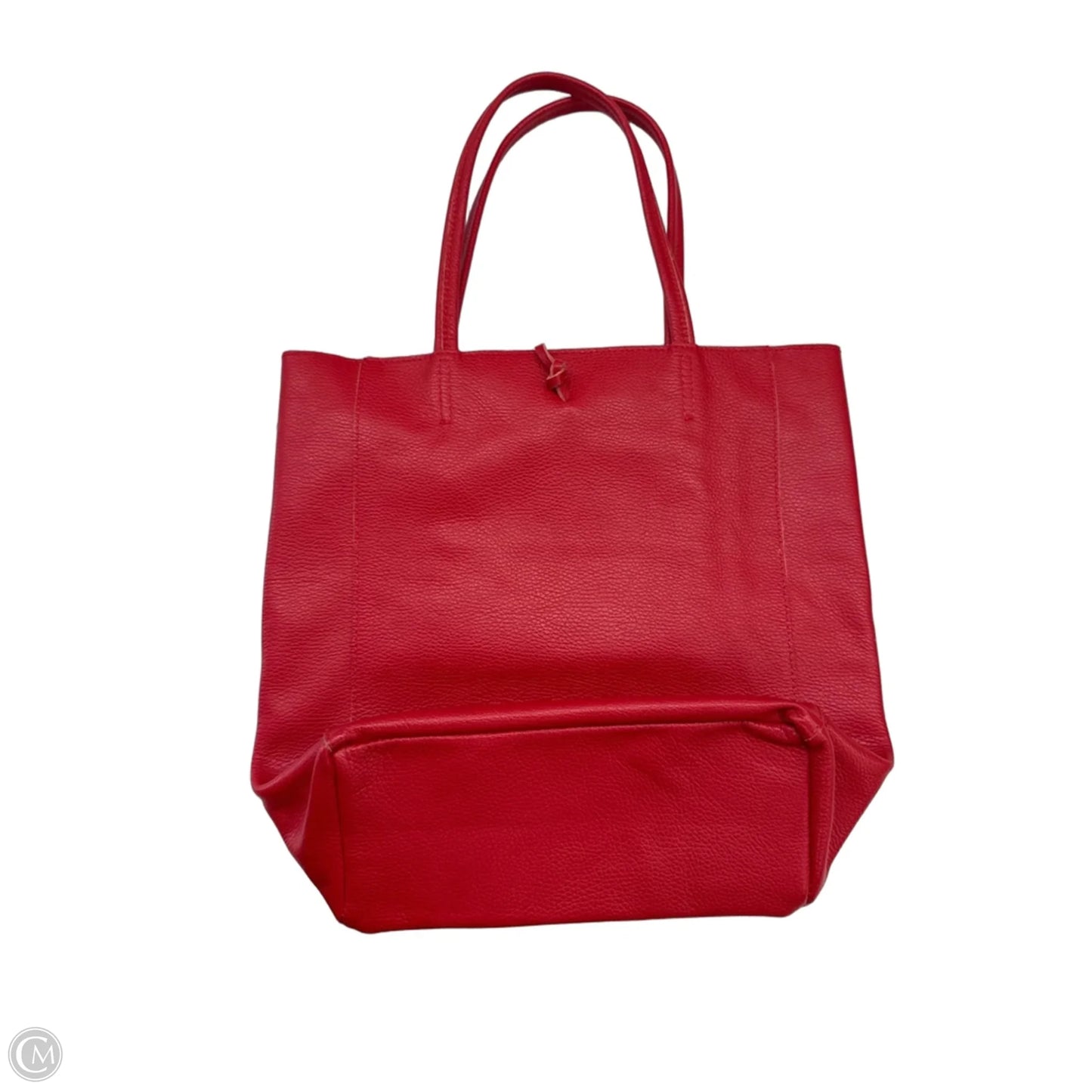 Tote Leather By Clothes Mentor, Size: Medium