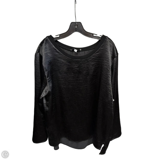Top Long Sleeve By Libby Edelman In Black, Size: Xl