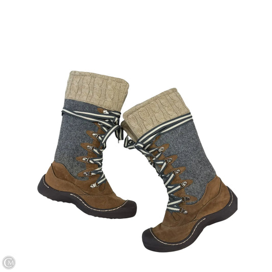 Boots Snow By Muk Luks In Brown & Grey, Size: 6