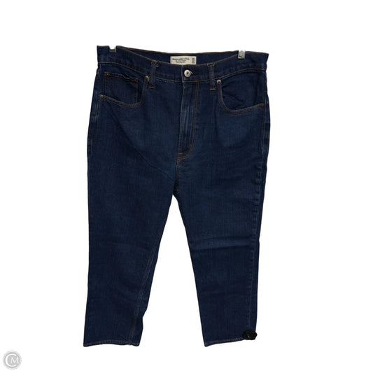 Jeans Straight By Abercrombie And Fitch In Blue Denim, Size: 10