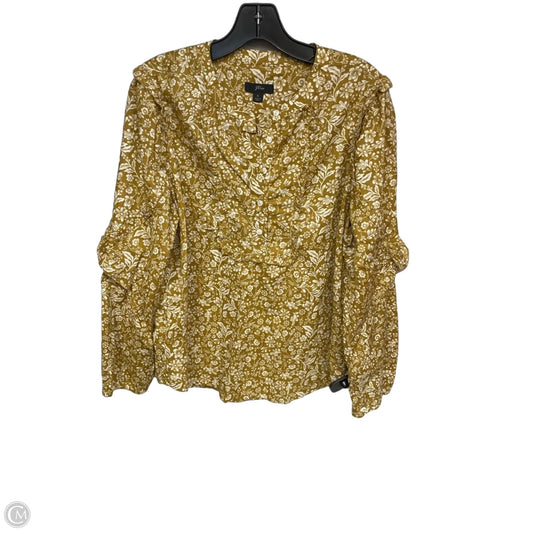Top Long Sleeve By J. Crew In Yellow, Size: S