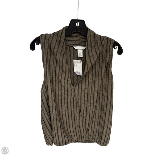 Top Sleeveless By H&m In Brown, Size: L