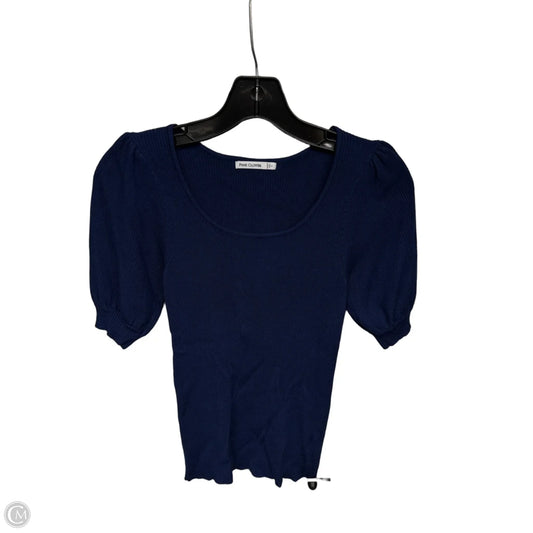 Top Short Sleeve By Pink Clover In Blue, Size: S