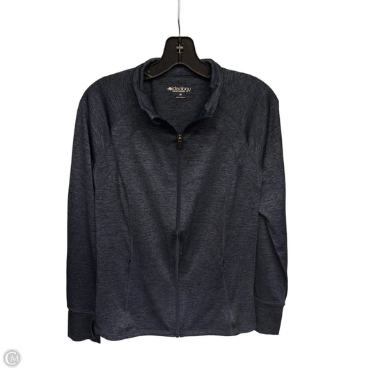 Athletic Top Long Sleeve Collar By Ideology In Blue, Size: M