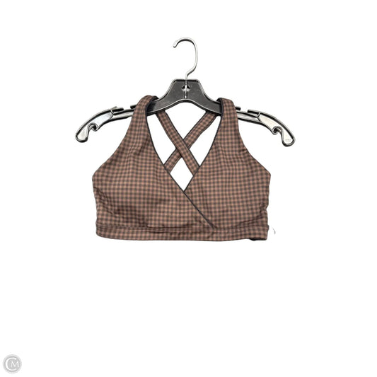 Athletic Bra By Ypb In Black & Brown, Size: S