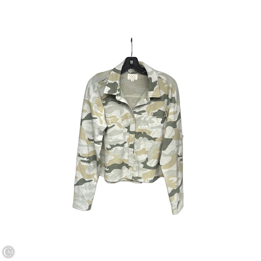 Jacket Shirt By Thread And Supply In Camouflage Print, Size: L