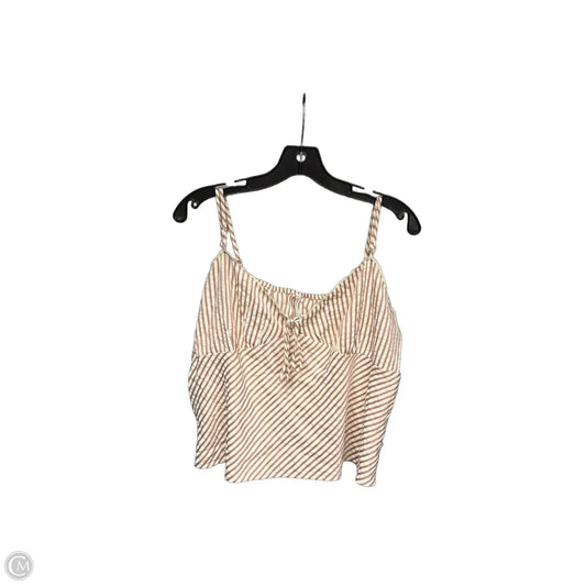 Top Sleeveless By American Eagle In Striped Pattern, Size: L