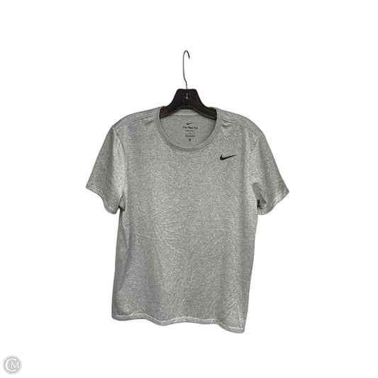 Athletic Top Short Sleeve By Nike Apparel In Grey, Size: L