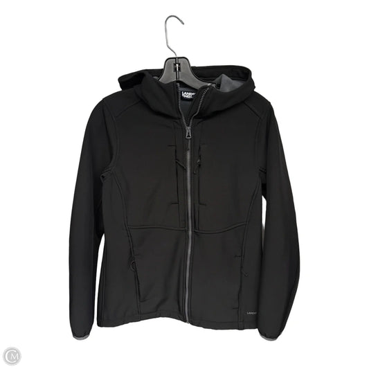 Athletic Jacket By Lands End In Black, Size: S