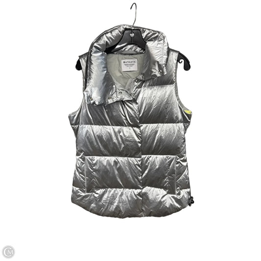 Vest Puffer & Quilted By Athleta In Silver, Size: M